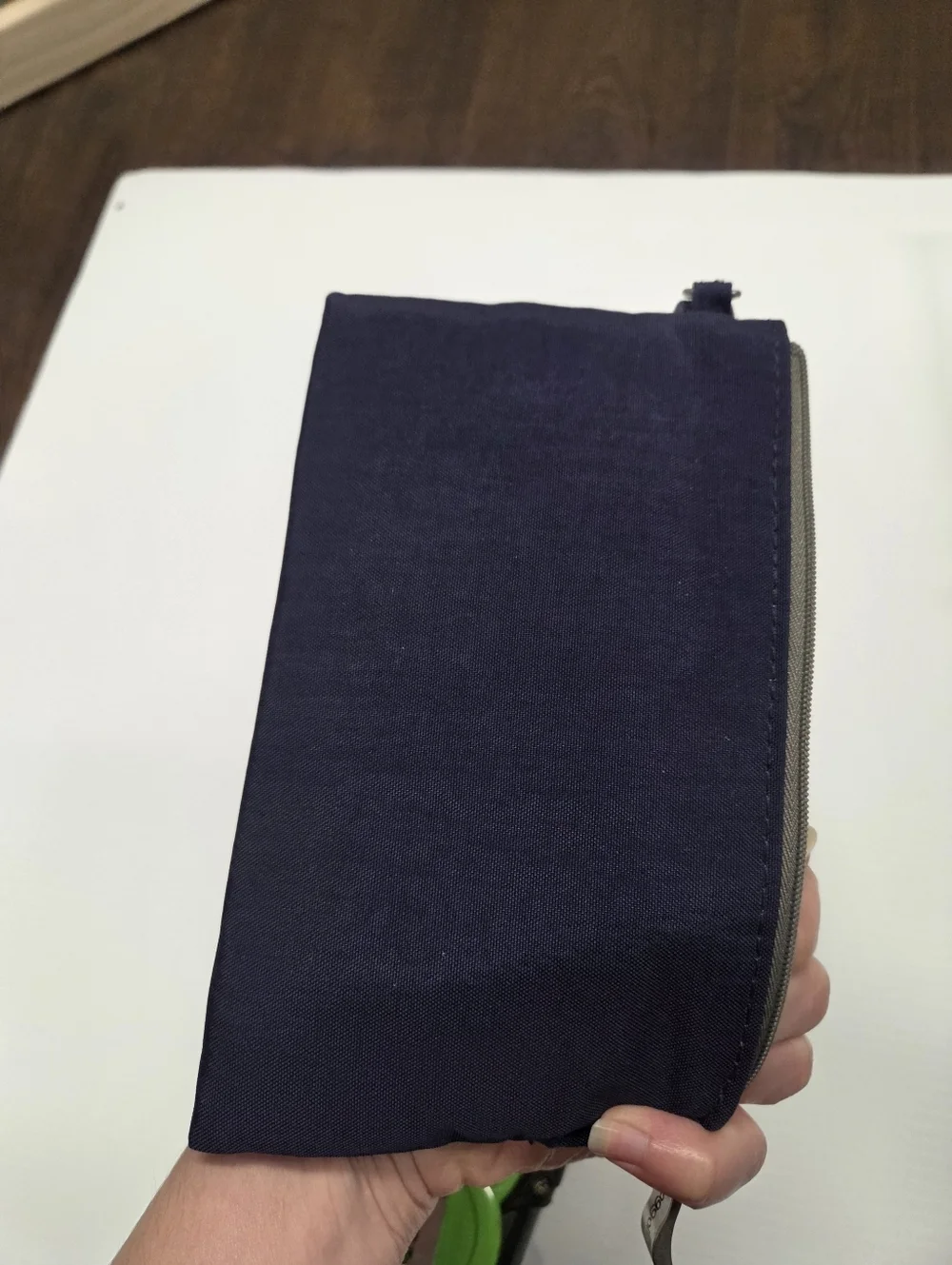 Baggallini RFID Wristlet Wallet On the Go Daily Navy Blue Zip Wallet Clutch